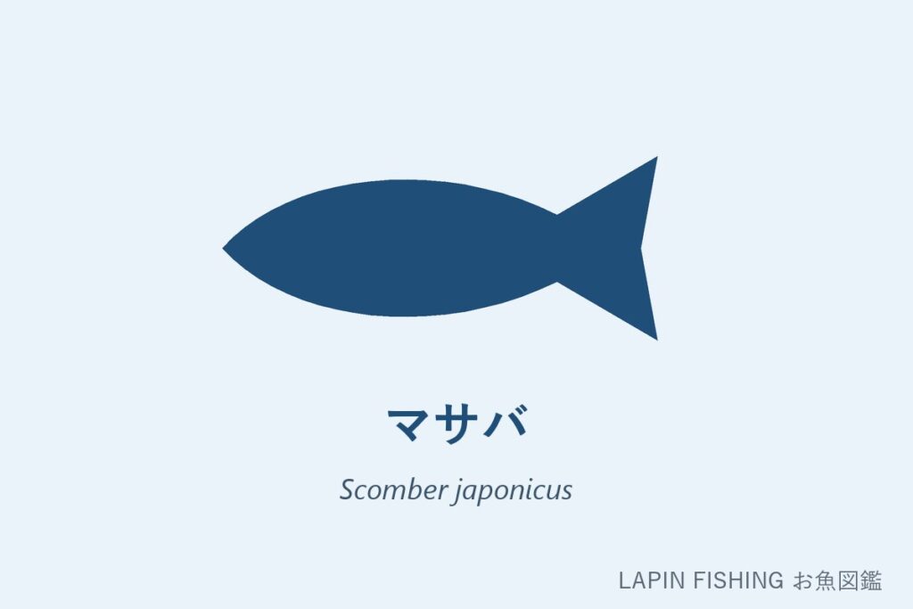 マサバ（真鯖）のシルエット